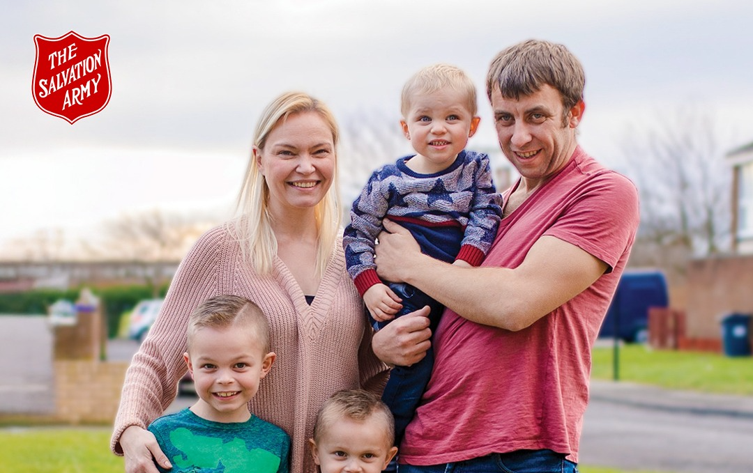 A smiling family