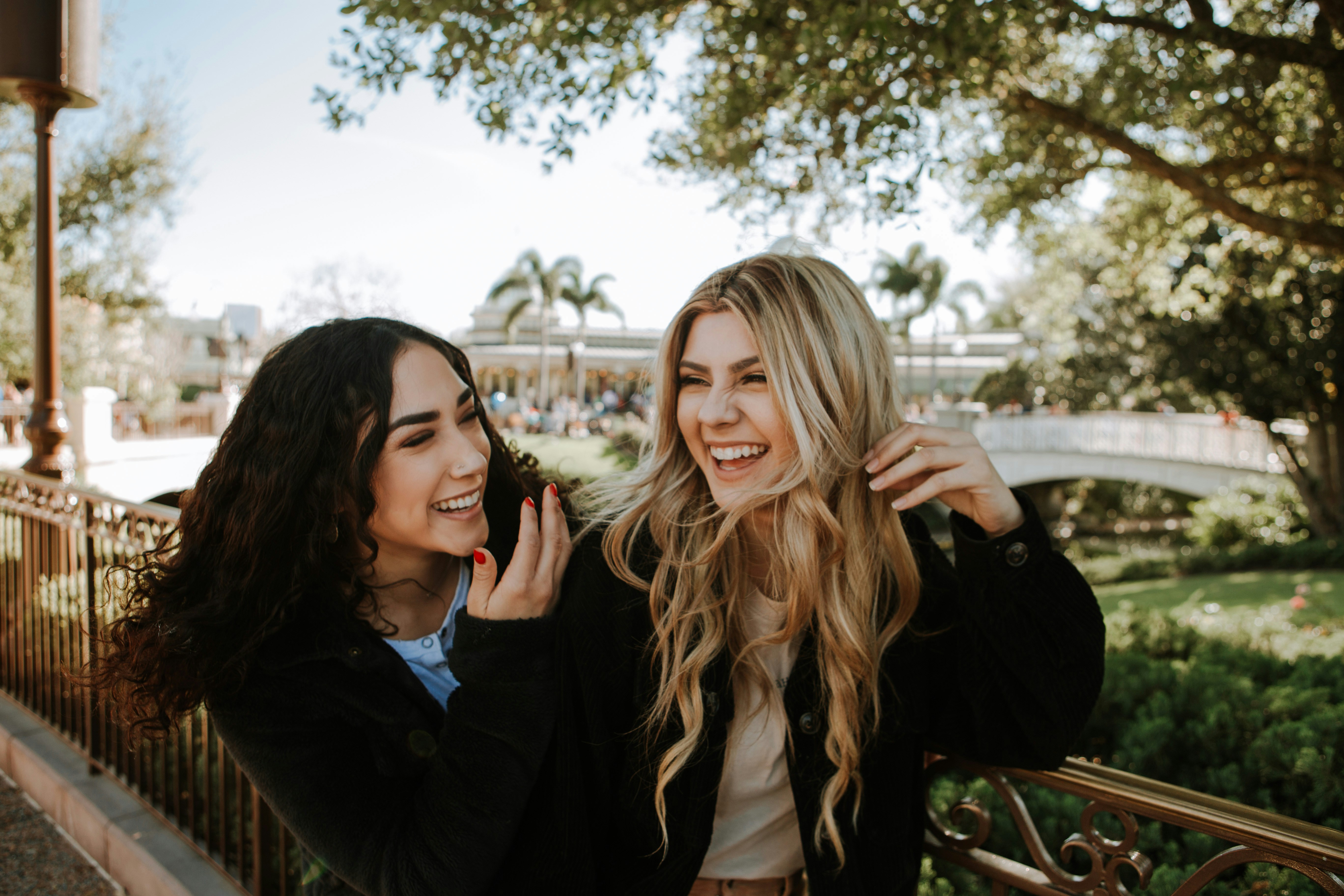 Women laughing