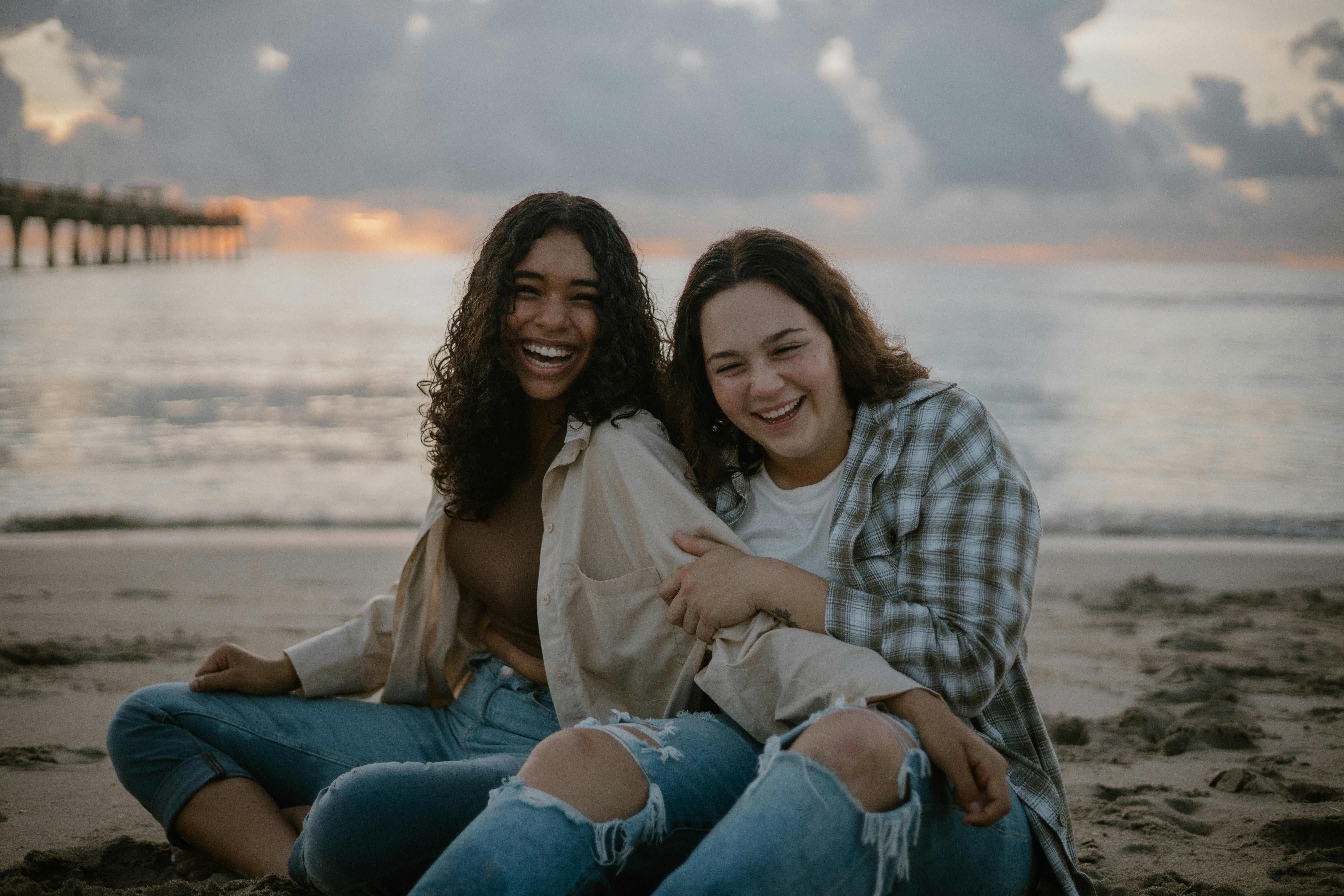 Women laughing